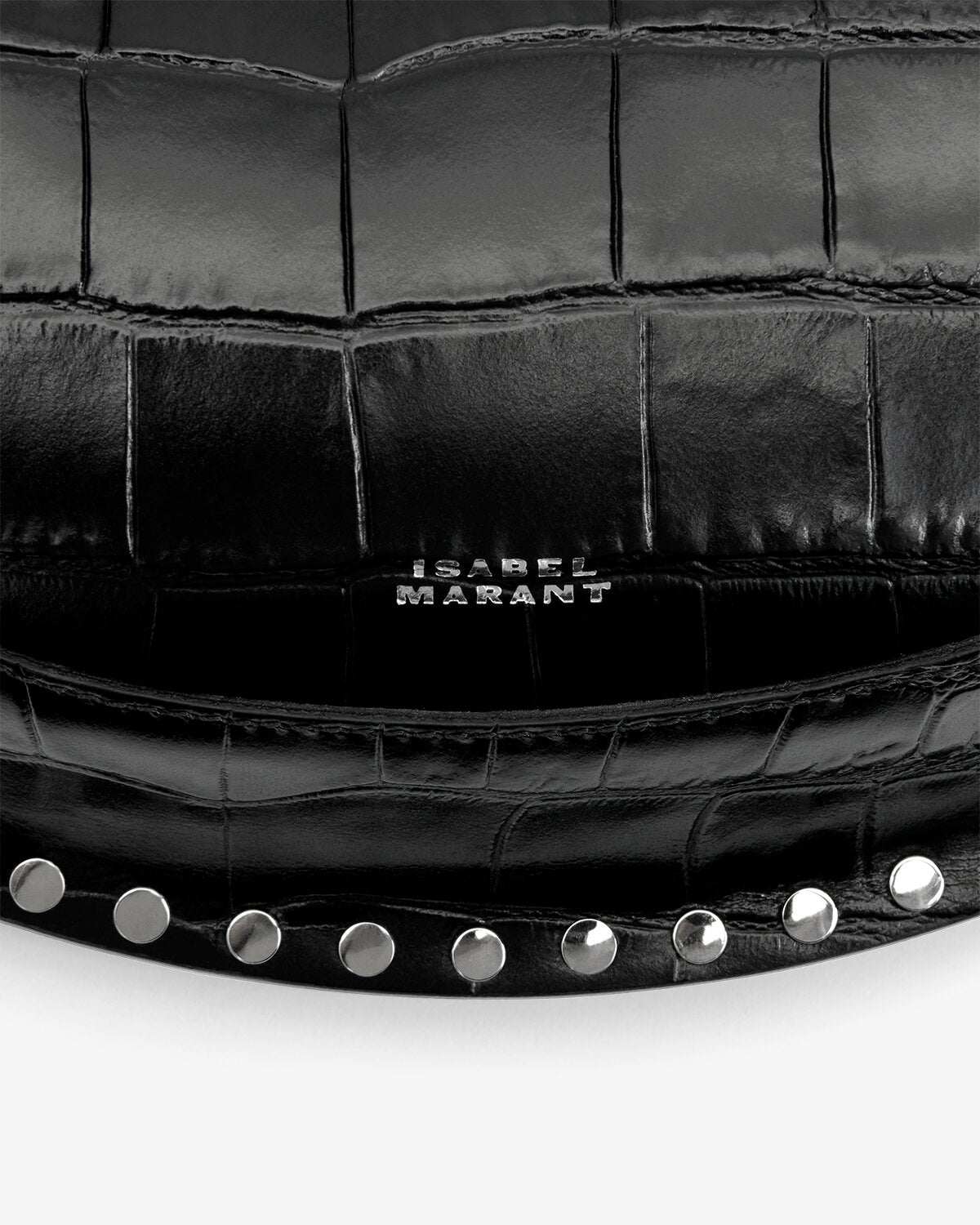 OSKAN MOON LEATHER CROCO BAG