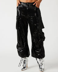 DUO SEQUIN PANT BLACK - SM REBOOTED