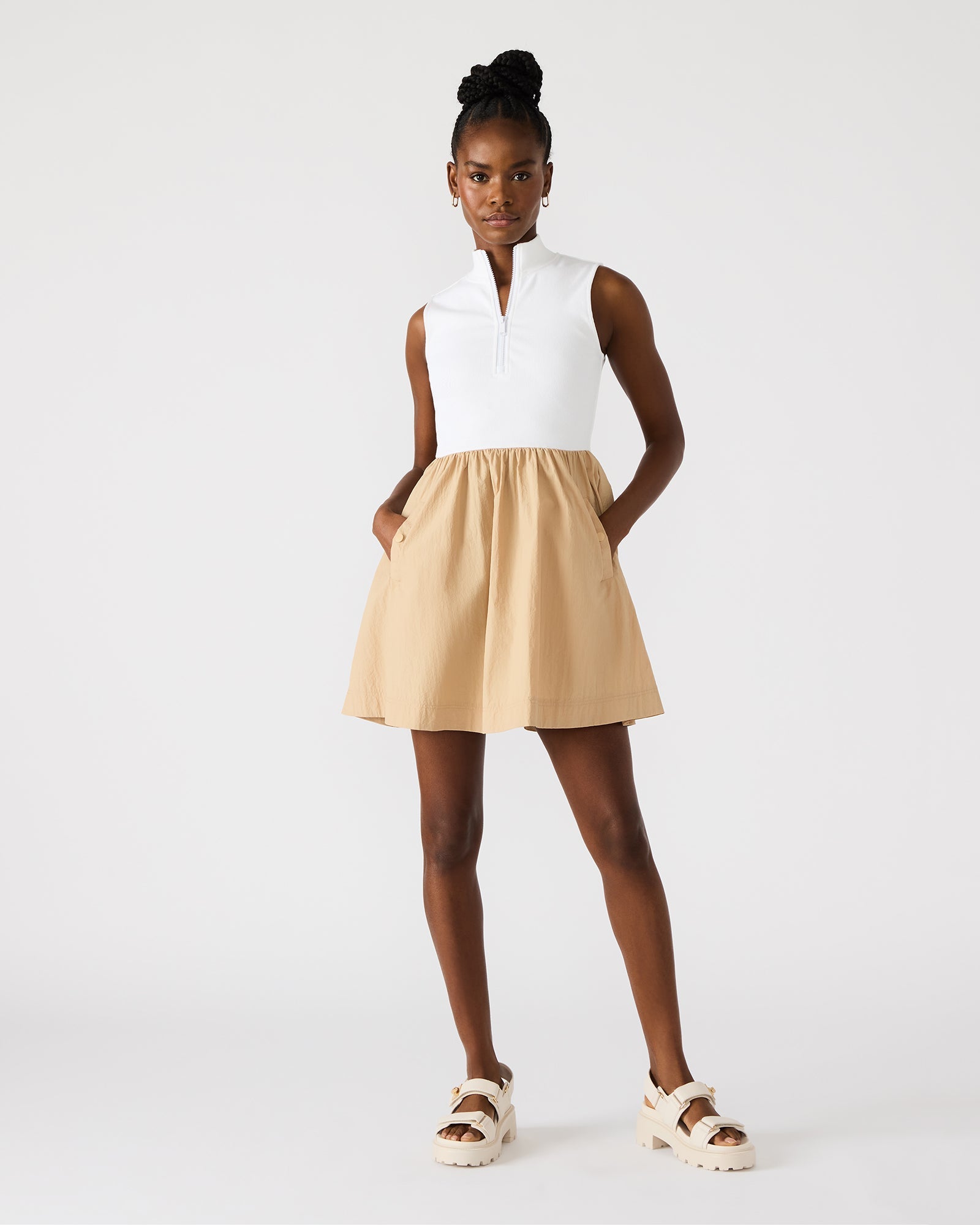 LYON DRESS TAUPE