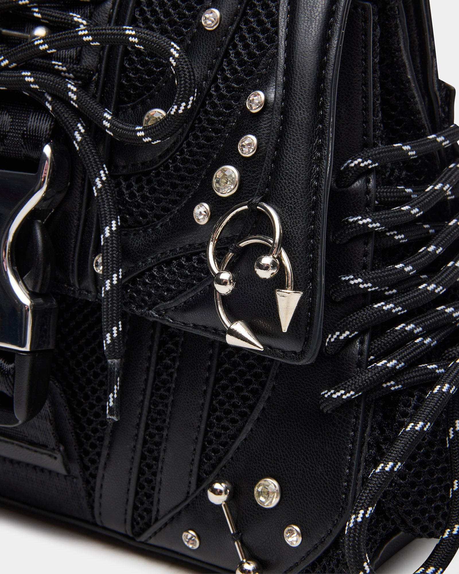 DIEGO BAG BLACK/SILVER PIERCING