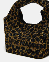 KINSLEY BEADED BAG LEOPARD