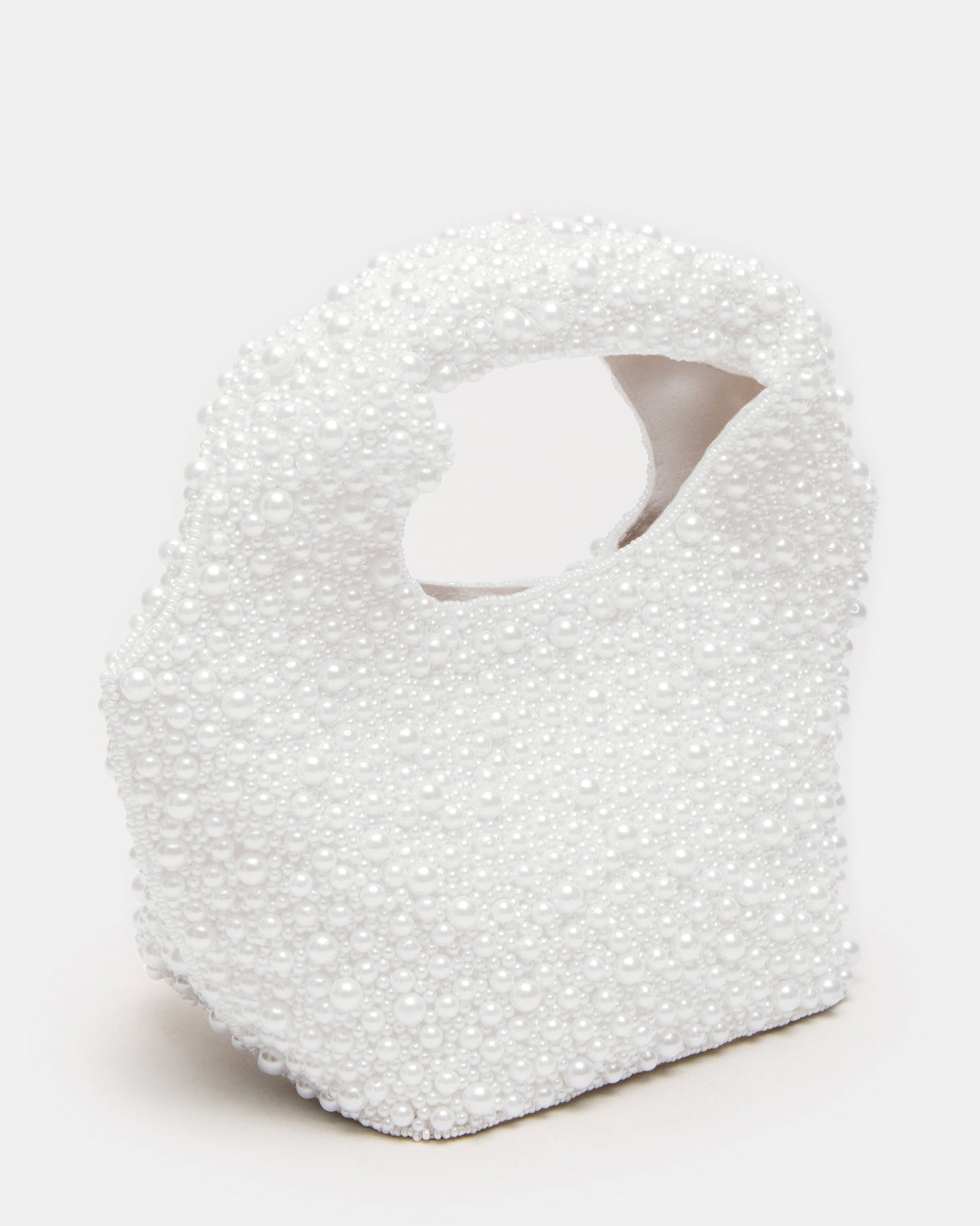 KINSLEY BEADED BAG WHITE
