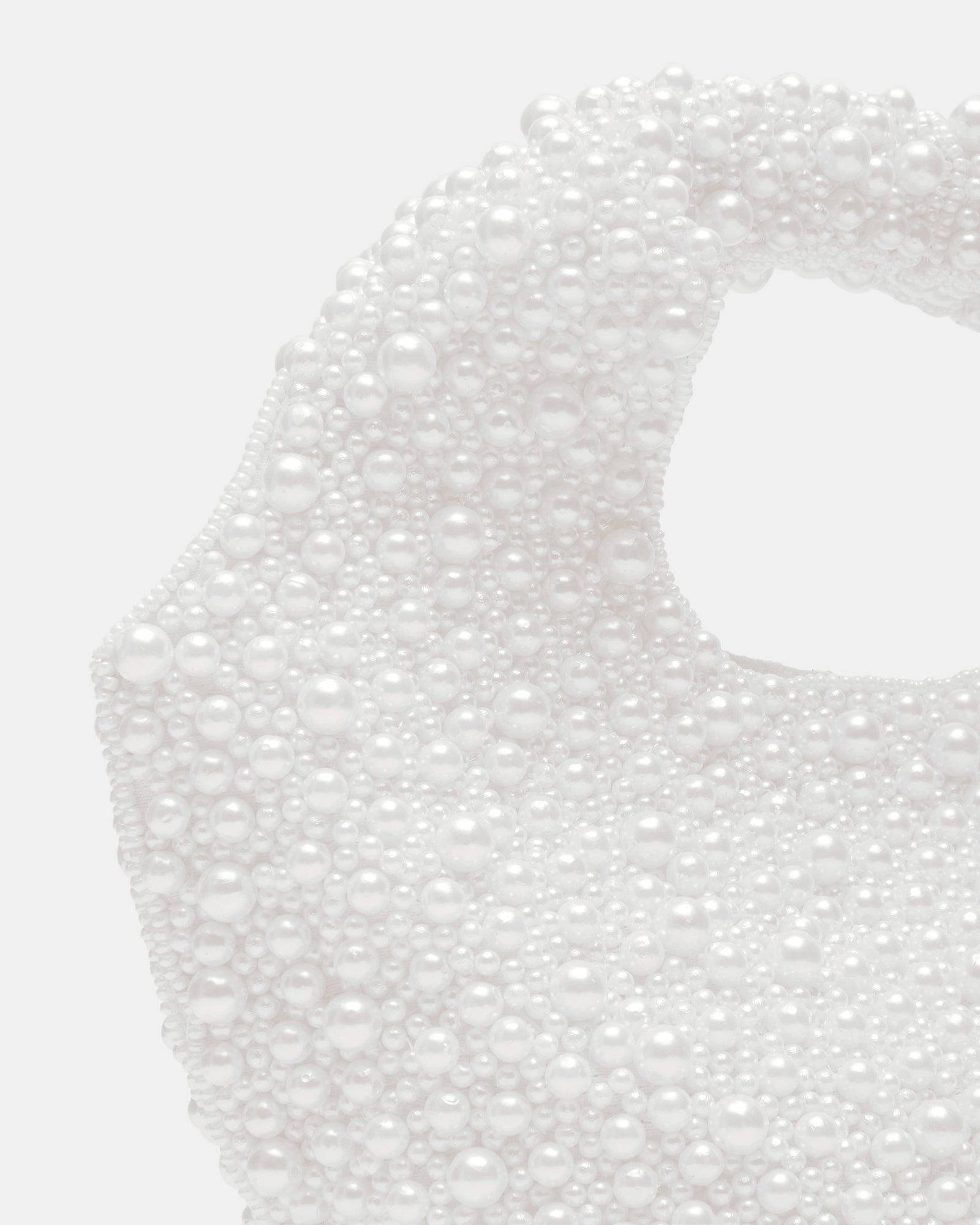 KINSLEY BEADED BAG WHITE